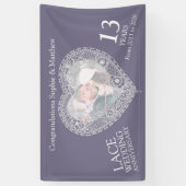 レース13周年記念写真ハートバナー 横断幕 (縦)