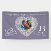 レース13周年記念写真ハート 横断幕 (横)