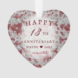 レース13結婚周年記念 オーナメント