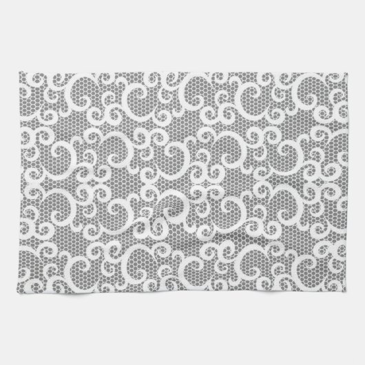 レース1 キッチンタオル (横)