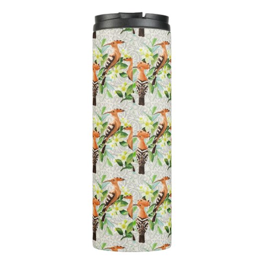 レース|のエキゾチックな鳥はあなたの名前を加えます タンブラー (裏面)