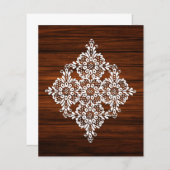 レース&ウッドグレインスクラップブック紙 (正面/裏面)