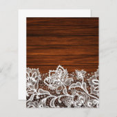 レース&ウッド素朴グレインスクラップブック紙 (正面/裏面)