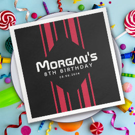 レース・オン・レーシングカー誕生日パーティー スタンダードカクテルナプキン