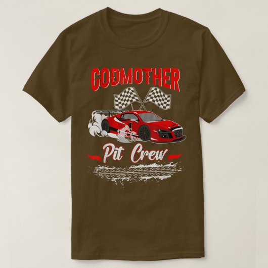 レース カー バースデー パーティ レース ファミリー ゴッドマザー パイ Tシャツ (デザイン正面)