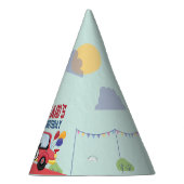 レース カー レースの子供の誕生日のテーマ パーティーハット (右)