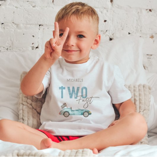 レース カー 2 歳の誕生日 トドラーTシャツ