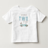 レース カー 2 歳の誕生日 トドラーTシャツ (正面)