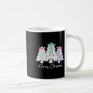 レース コケット ボウ メリークリスマス ツリー かわいい クリスマス H コーヒーマグカップ