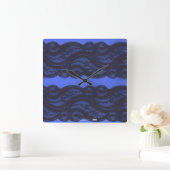 レース スクエア壁時計 (ホーム)