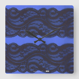レース スクエア壁時計