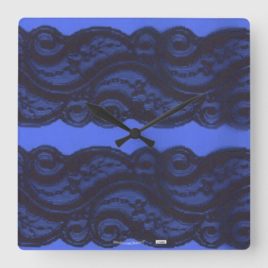 レース スクエア壁時計 (正面)