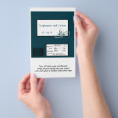 レース ネイビー/ホワイト ウェディング ラージ キャンディ ラッパー チラシ (ハンドル)