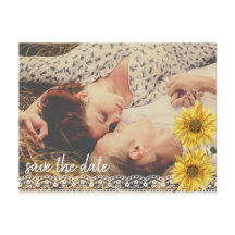 レース&バ素朴ーラップひまわり日の花を保存