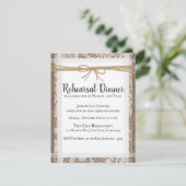 レース&バ素朴ーラップリハーサルディナー招待状 出欠カード (スタンド正面)