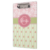 レース&パーソナライズされたイングリッシュガーデン クリップボード (左)