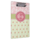 レース&パーソナライズされたイングリッシュガーデン クリップボード (右)