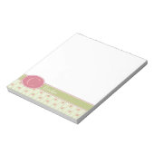 レース&パーソナライズされたイングリッシュガーデン ノートパッド (回転)