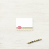 レース&パーソナライズされたイングリッシュガーデン ポストイット (デスク上)