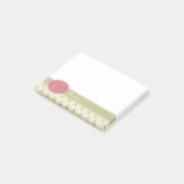 レース&パーソナライズされたイングリッシュガーデン ポストイット (アングル)