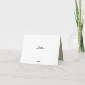 レース&パールブライダルシャワーサンキューカード サンキューカード (裏面)