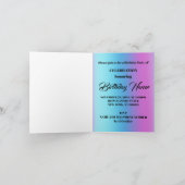 レース&パール誕生日招待状 招待状 (内部)