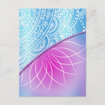 レース＆パール 誕生日招待状