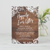 レース・ライト&ウッドのフラワーが織りなす ハッピーエバーアフター 招待状 (スタンド正面)