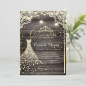 レース、ライト、ダイアモンスタティアラドレスウッドキンセアニラ 招待状 (スタンド正面)