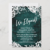 レース、ライト＆フラワーがグリーンにエルオープしました！ 招待状 (正面)