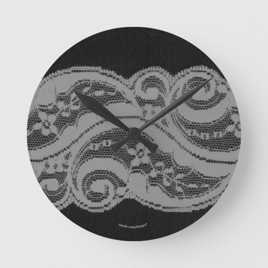 レース ラウンド壁時計 (正面)