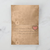 レース、ラッフルハート、テクスチャバラ(パーソナライズされた) シーズンカード (内部)