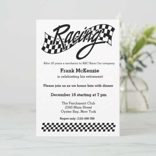 レース 招待状 (スタンド正面)