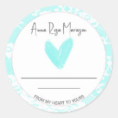 *~*レースAP30自家製アクアハート汎用 ラウンドシール (正面)