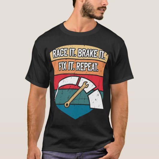 レースitブレーキそれを修正Itリピーター車整備士Auto C Tシャツ (正面)