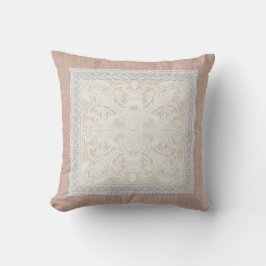 レースwエイジ素朴ドヴィンテージリネンカントリーエレガンス クッション