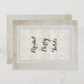 レースwエージ素朴ドヴィンテージリネンカントリーエレガンスM ポストカード (正面/裏面)