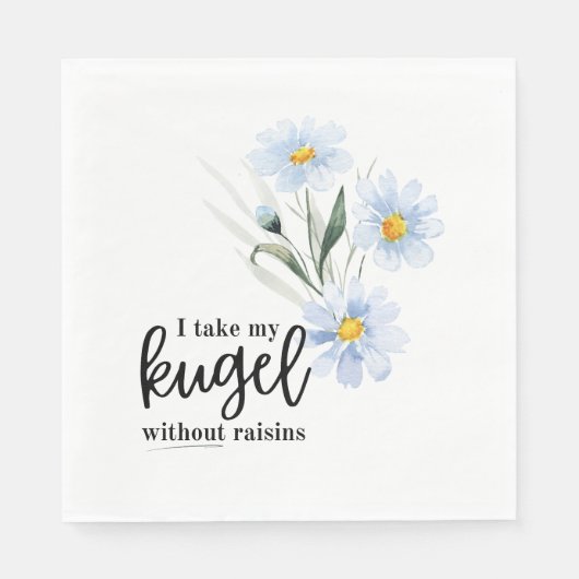 レーズンを出してクーゲルを取る スタンダードランチョンナプキン (正面)