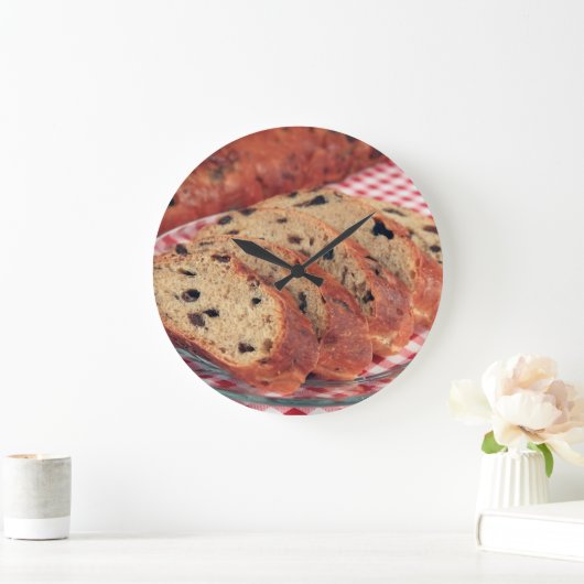 レーズンパン ラージ壁時計 (ホーム)