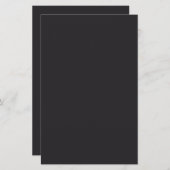 レーズンブラック無地のカラー 便箋 (正面/裏面)