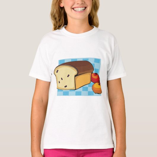 レーズンブレッドと赤いリンゴ Tシャツ (正面)