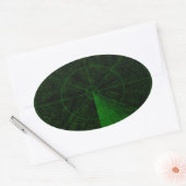 レーダーステッカー 楕円形シール (封筒)