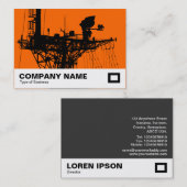 レーダーマスト – オレンジ 名刺 (正面/裏面)