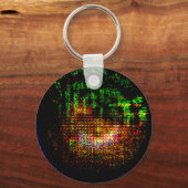 レーダー万華鏡のように千変万化するパターンパターン キーホルダー (正面)