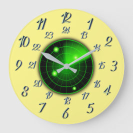 レーダー軍隊時間 ラージ壁時計