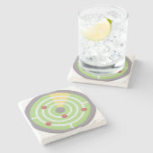 レーダー ストーンコースター (横)