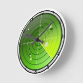 レーダー ラウンド壁時計 (傾斜)