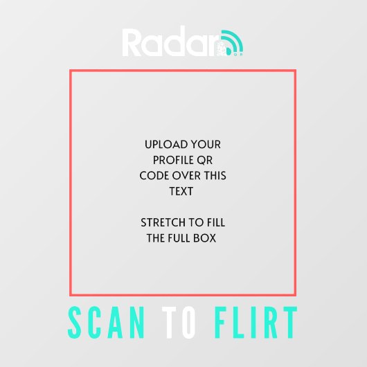 レーダーQRカーウィンドウデカール(透明な背景) ウィンドウサイン (シート)