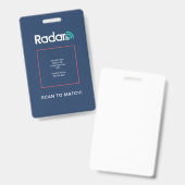 レーダーQRバッジ バッジ (正面＆裏面)