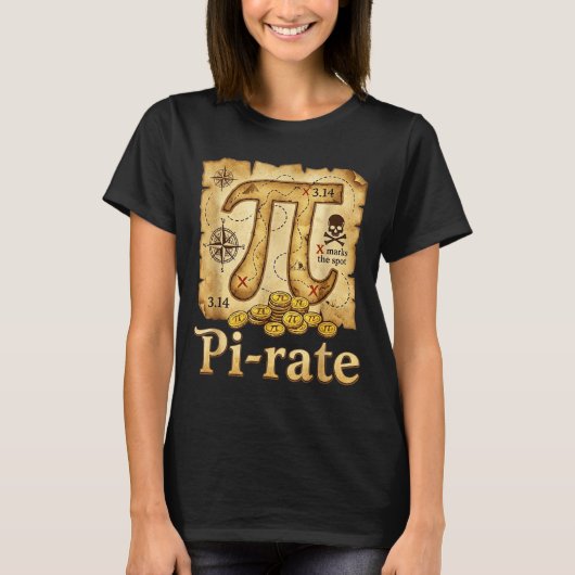 レートパイレーツデー 314 数学 パイ パン 男の子 少年 Tシャツ (正面)